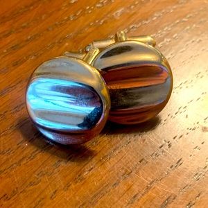 Men’s Classic Round Rippled Cufflinks